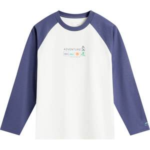 
Li Ning children's long-sleeved T-shirts for men and women, outdoor series for teenagers, cool round neck, loose summer children's clothing