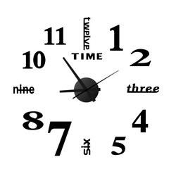 Luminous acrylic pastoral living room and bedroom silent hang clock