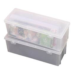 Transparent card storage box dustproof organizing box