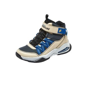 Skechers boys' shoes new lightweight, comfortable, cushioned Velcro high-top sneakers 406429L
