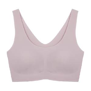 
Yu Shuxin's same style ubras no size small breasts no trace invisible red liquid foundation vest bra underwear
