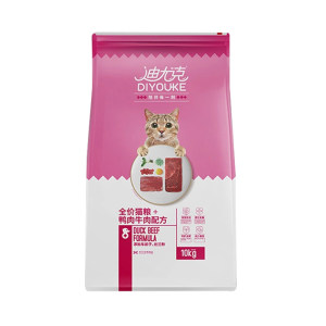 Duyuk Cat Food Beef Flavor 10kg Adult Cat Kitten Food Stray Cat Main Food Snacks