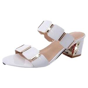 
Women's 2026 new mid-heeled sexy sandals for outer wear high-heeled fashion home thick-soled summer fashion sandals
