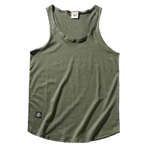 Tide brand vest summer cotton loose sports personality trend hip -hip beach, shoulder fitness running sweat vest male