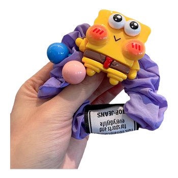 High -elastic head rope cartoon hair circle ball head rope
