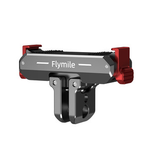Flymile is suitable for DJI Osmo Action6/Nano metal two-way magnetic quick release Action4/5Pro action camera metal rabbit cage folding adapter expansion base accessories