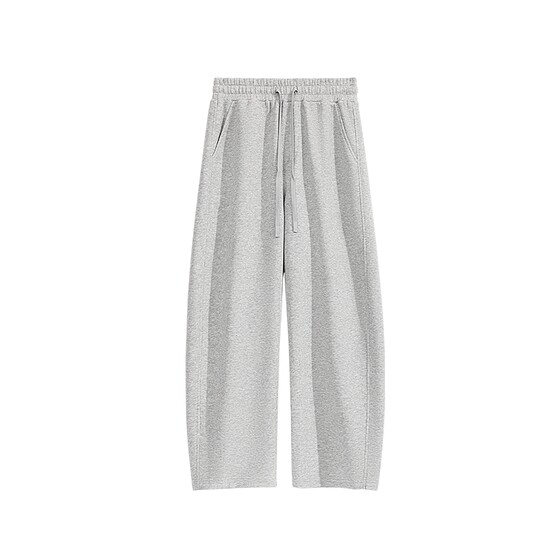 
Baleno Heavyweight Scimitar Pants Men's Spring Gray Cotton Elastic Waist Straight Pants Casual Sports Pants Men's Style A