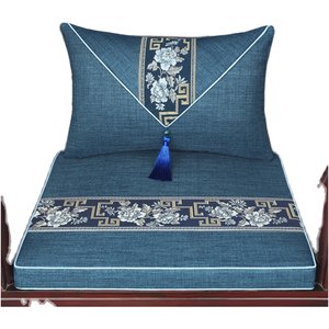 
Mahogany sofa cushion new Chinese-style ring chair Taishi chair dining chair tea chair cushion four seasons universal brown cushion anti-slip customization