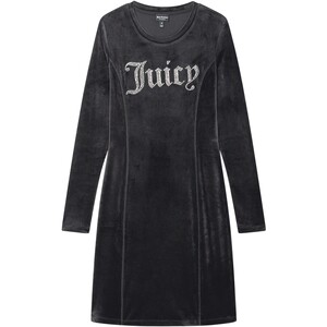
Juicy Couture orange dress women's 26 summer new black stretch velvet hot diamond mid-length skirt