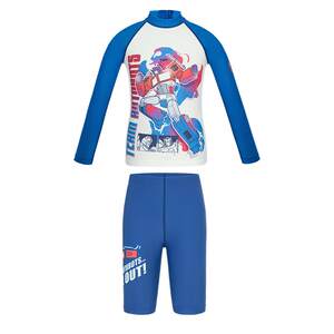 Admire children's summer Transformers boys long -sleeved swimsuit swimming trunks set student physical education class swimming class professional funds
