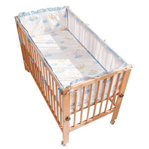
Crib bed circumference summer breathable mesh 3D collision-proof cotton bedding kit ins children's bedding