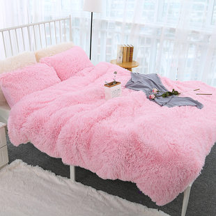 Bed Sofa Blanket Super Soft Long Shaggy Fuzzy Fur Blanket