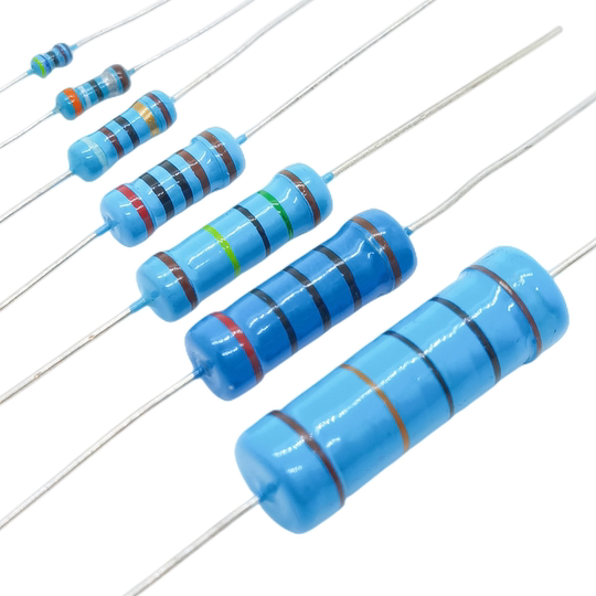 5 Color Rings Resistor Taiyang News Metal Film Resistors 0.5W 1W 2W 3W 5W 5-Color Ring ±1% ...