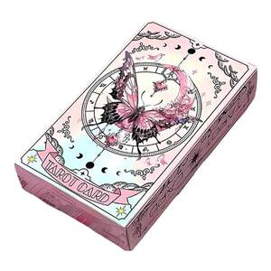 
West Tarot Classic Tarot Card Beginner Weite 78 Pink Butterfly Tower Card Beginner