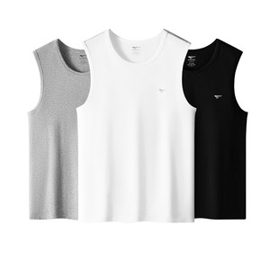 
Seven Wolves men's vest pure cotton all-cotton men's sweat shirt summer thin style boy's hurdle sweat-absorbing old man's shirt men's base