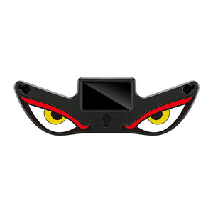 
Car Devil Eye Solar Wireless Decorative Light LED Warning Light Triangular Window Rear Window Car Fun Ambient Light