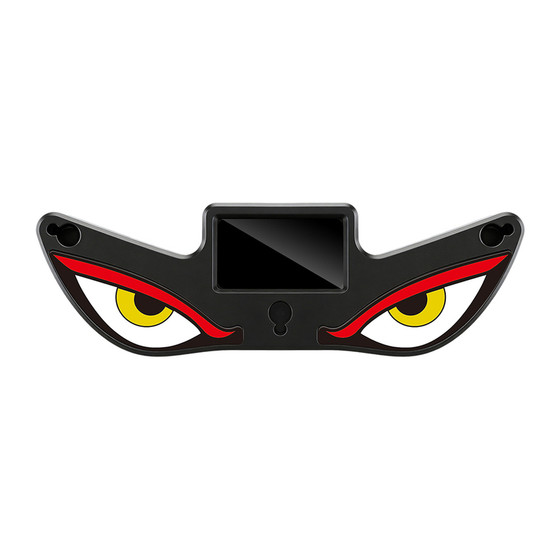 
Car Devil Eye Solar Wireless Decorative Light LED Warning Light Triangular Window Rear Window Car Fun Ambient Light