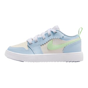 
Jordan Nike casual sneakers children's blue and white AJ1 low-cut lightweight sports shoes IB7117-403
