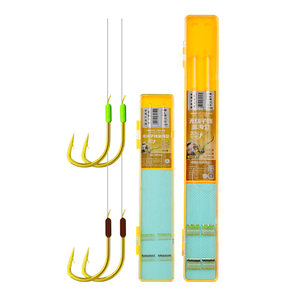
Jiuyan No Knot Golden Sea Xizi Line Double Hook Finished Wild Cranarine Carp Hook Tie Genuine Special Crop