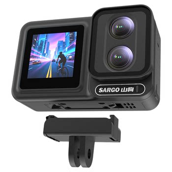 
Mountain Dog bare-metal waterproof long-life dual-camera action camera