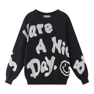 
Gabiri children's clothing, autumn new products, simple casual and comfortable pullover sweater for boys, medium and large children's knitted sweater