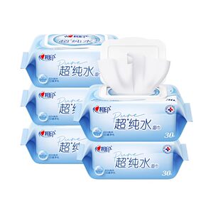 
Xinxiangyin ultra-pure water wipes for household use affordable men and women cleaning and sanitary wipes portable 30 pieces JX