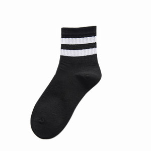 
Socks for women, black mid-calf socks, cotton socks, Korean style, college style, Japanese style women's socks, two-bar students, cute and versatile, autumn and winter trend