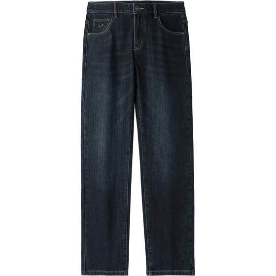 
HLA/Heilan House Mountain is Not Highly Brushed Thickened Jeans 25 Autumn and Winter New Warm Straight Long Pants Men