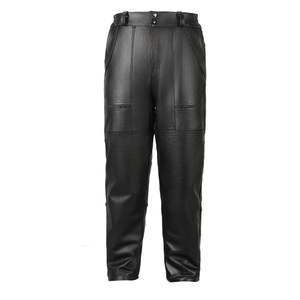 
Genuine leather pants for men's head layer cowhide motorcycle windproof and warm motorcycle pants for men's waterproof and multi-pocket high waist windproof