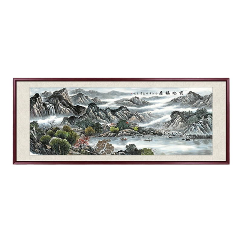郑板桥竹子水墨画国画名画仿古画入户玄关装饰画客厅挂画中式壁画