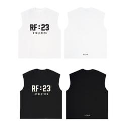 Reserff Rf23 Basic Font 3d Printing Vest | American High Street Heavy Loose Summer Vest