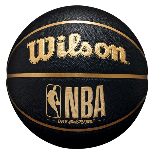 Wilson Gold Comp Ball WTB1350XB – Palla Da Basket Unisex, Oro/nero, Taglia 7, Gomma