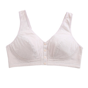 Follow -bucking girl large size full cotton thin bras, branter summer cupless cupless sponge, no steel ring, obese obese mm student underwear
