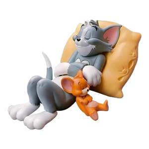 New Cat and Mouse Tom Jerry Car Ornaments Cartoon Desktop Figure Doll Cute Interior Decoration