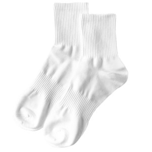 
4 pairs of socks men's middle tube solid color black white pure cotton cotton simple business breathable versatile waist business trend