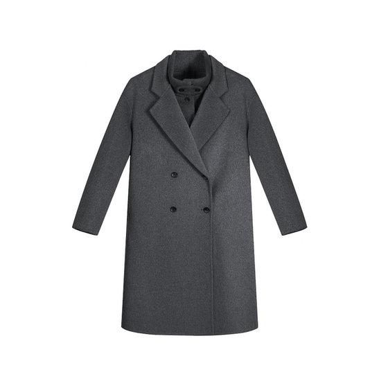 
Double-sided woolen wool coat, mid-length, lazy new style, versatile, slim and loose, women's autumn and winter new style