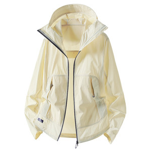 
Scarecrow outdoor style sun protection clothing for women 2026 new summer thin hooded zipper jacket loose sun protection clothing for men