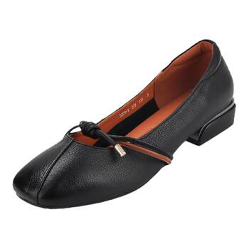 New low heel thick heel round toe fashion large-size women's shoes