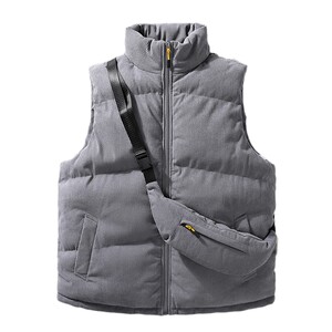 
Pull back corduroy cotton vest men's autumn and winter 2025 new outer vest cotton jacket thickened warm waistcoat