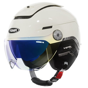 
Mustang helmet official flagship store 3C certified electric motorcycle men's and women's all-season half helmet ccc sun protection safety helmet