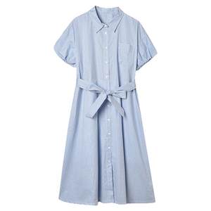 
Outlets counter authentic RU summer wear 2025 new fresh plaid mid-length skirt single-breasted dress