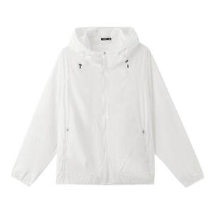 
Sanfu 2026 summer men's solid color zipper pocket jacket outdoor sunshade drawstring hood jacket 522523