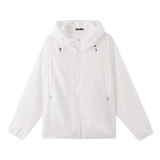 
Sanfu 2026 summer men's solid color zipper pocket jacket outdoor sunshade drawstring hood jacket 522523