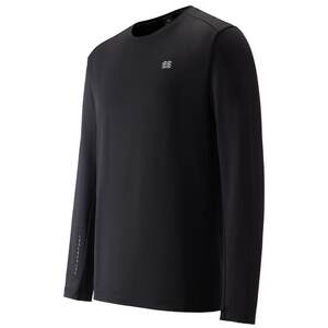 
KOLON SPORT long-sleeved T-shirt for men's outdoor casual sun protection UPF50+ micro brushed round neck top