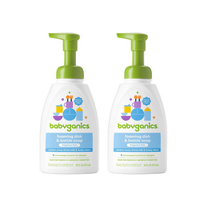 Imported from the United States Gannick Baby Baby Bottle Cleaner Bottle and Tableware Cleaning Liquid 473ml*2
