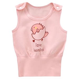 
Baby vest spring and autumn pure cotton newborn 0 to 3 months old sleeveless bottoming belly protection clothes for men and women BMW A children's