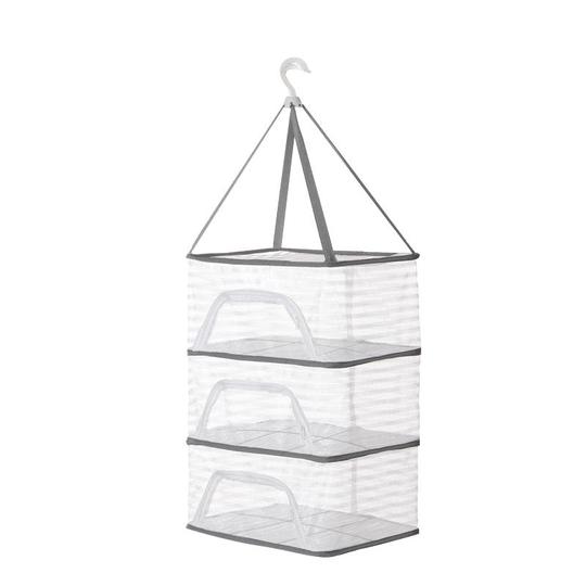 Gabbia Pieghevole Per Asciugatura DAZZLEEX | 3 Strati, 35x35x65 Cm | Per Verdure, Pesce, Piatti - Foto 5