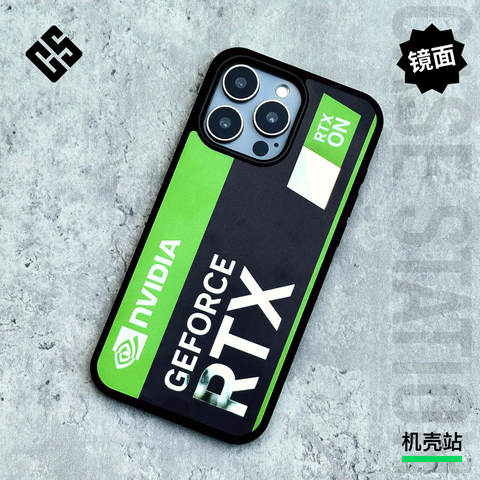 NVIDIA RTX Green & Black Graphic iPhone Case