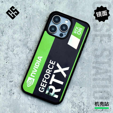 NVIDIA RTX Green & Black Graphic iPhone Case