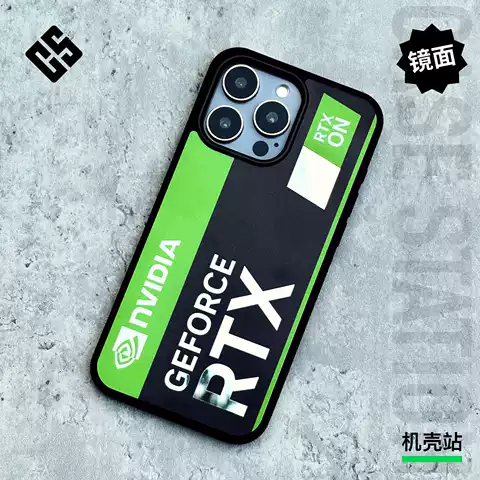 NVIDIA RTX Green & Black Graphic Phone Case for iPhone 17, 16, 15, 14 and 13